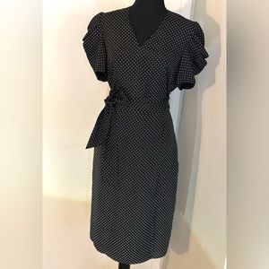 Ralph Lauren Black/White Polka Dot Dress